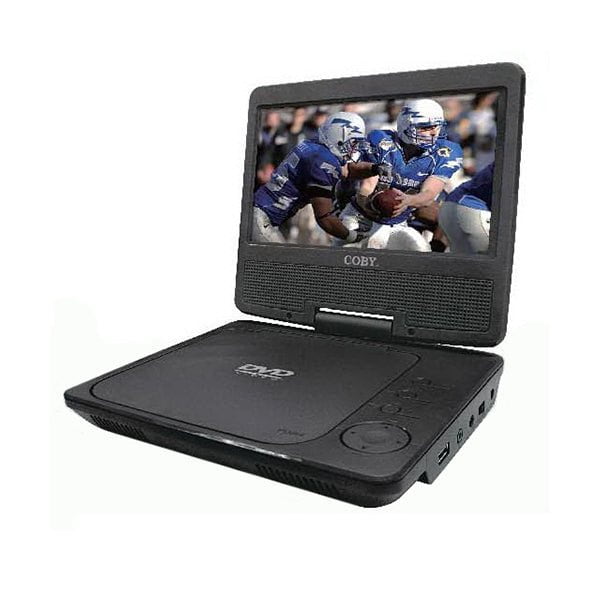 Coby DVD & Blu-ray Players Black / Brand New / 1 Year Coby, 7" Portable DVD Player Swivel Screen - 7068
