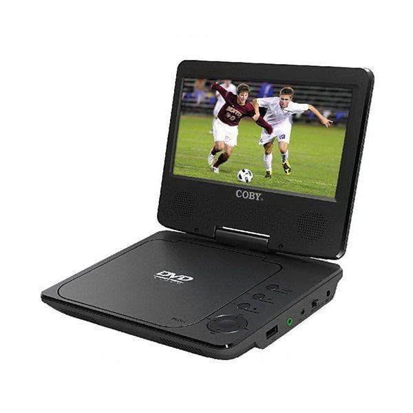 Coby DVD & Blu-ray Players Black / Brand New / 1 Year Coby, 9" Portable DVD Player Swivel Screen - 9021