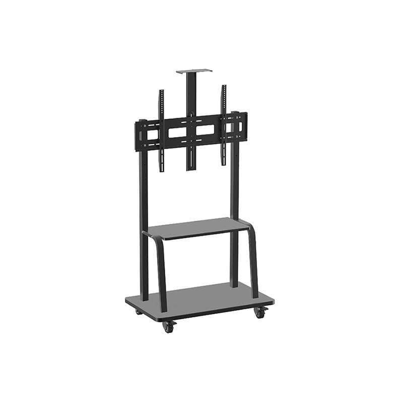 Conqueror Moving Floor Stand with Shelf for LED - LCD - Plasma TV 32''-80'' - HFL4