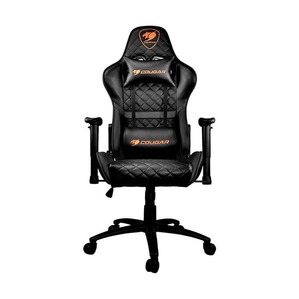 Cougar Gaming Chairs Black / Brand New Cougar Armor One Gaming Chair with Breathable Premium PVC Leather and Body-embracing High Back Design