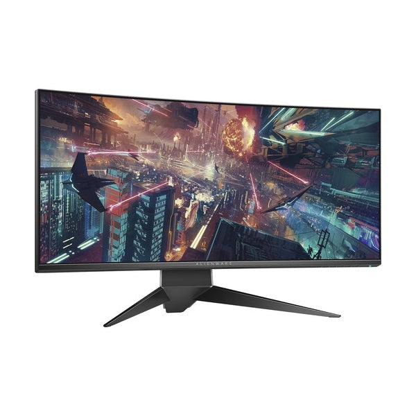 Dell Monitors Black / Brand New / 1 Year Dell AW3418DW Alienware Curved LCD Monitor 34", NIVIDA G-Sync 120Hz, Custom Lighting Effects, 4K Curved, 1 Display Port, 1 HDMI, 4 USB, 1 USB Upstream