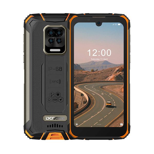 Doogee Mobile Phone Fire Orange / Brand New / 1 Year Doogee S59 Pro 4GB/128GB Rugged Phone, 5.71" Waterdrop Display, Quad AI Rear Cam 16MP, Samsung Selfie Cam 16MP, Fingerprint, 10050mAh Super Battery