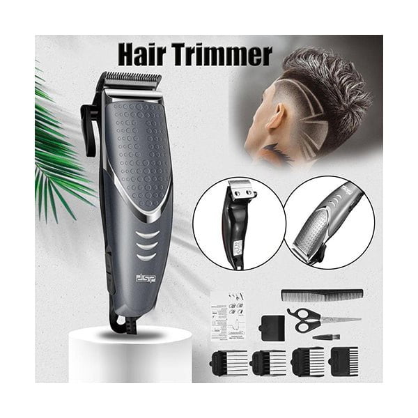 DSP Personal Care & Well-Being Grey / Brand New / 1 Year DSP, Professional Electric Hair Clipper/Adjustable Trimmer Beard Shaver For Men Clipper 90063