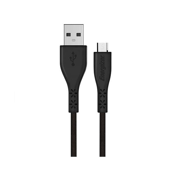 Mobileleb.com Mobiles & Tablets Cables & Connectors Black / Brand New Energizer Micro USB Cable 2M for Comfort Charging, Android Phones
