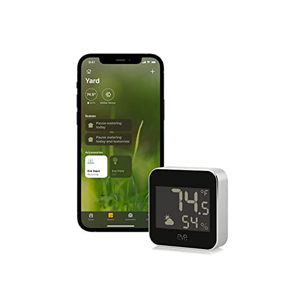 Eve Smart Sensors White / Brand New / 1 Year Eve Weather - Apple HomeKit Smart Home, Connected Outdoor Weather Station for Tracking Temperature, Humidity & Barometric Pressure, Precision Sensors, Wireless, Bluetooth and Thread