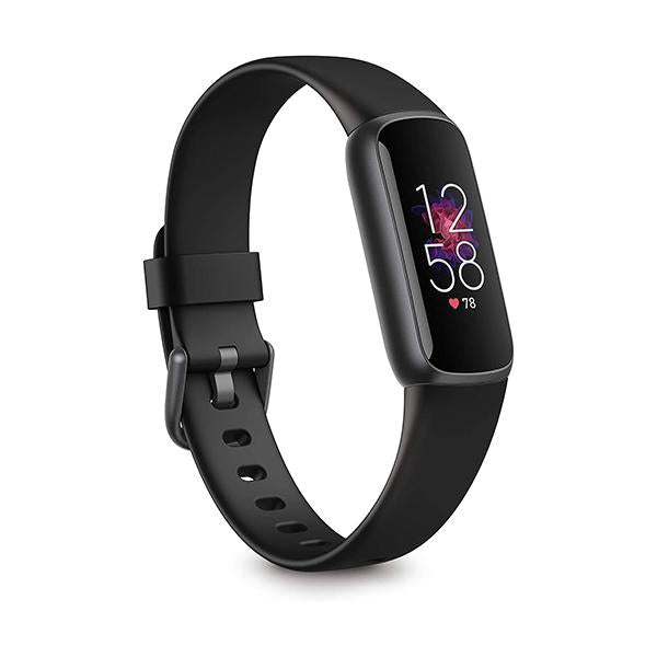 Fitbit Smartwatch, Smart Band & Activity Trackers Black/Graphite / Brand New / 1 Year Fitbit Luxe Fitness and Wellness Tracker with Stress Management, Sleep Tracking and 24/7 Heart Rate, One Size