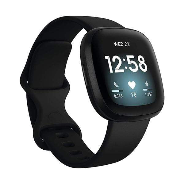 Fitbit Smartwatch, Smart Band & Activity Trackers Black/Black / Brand New / 1 Year Fitbit Versa 3 Health & Fitness Smartwatch with GPS, 24/7 Heart Rate, Alexa Built-in, 6+ Days Battery, Black/Black, One Size (S & L Bands Included)