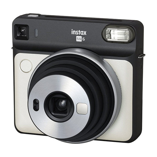 Fujifilm Point & Shoot Pearl White / Brand New / 1 Year Fujifilm Instax Square SQ6 - Instant Film Camera