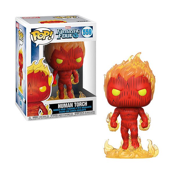 Funko Collectibles | Action Figures Brand New Funko POP Marvel: Fantastic Four, Human Torch, Multicolor - FU44987