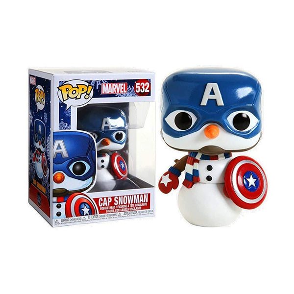 Funko Collectibles | Action Figures Brand New Funko POP Marvel: Holiday, Captain America Snowman Vinyl Figure - FU43335