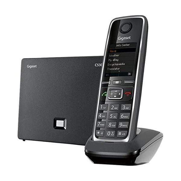 Gigaset Landlines | Fax Machines Gigaset, GIGASET-C530IP, Cordless Hybrid Expandable Phone, for IP or Landline Calls