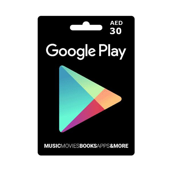 Google Google Play Gift Cards UAE Google Play Gift Code 30 AED
