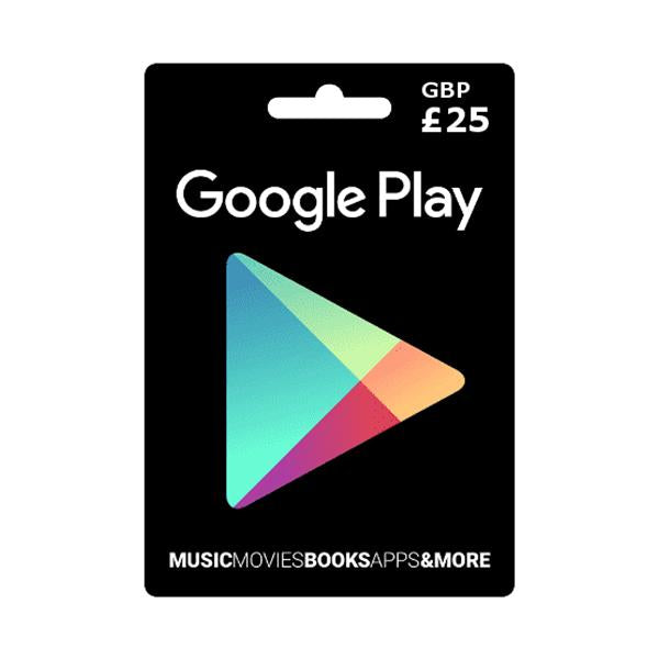 Google Google Play Gift Cards UK Google Play Gift Code GBP 25