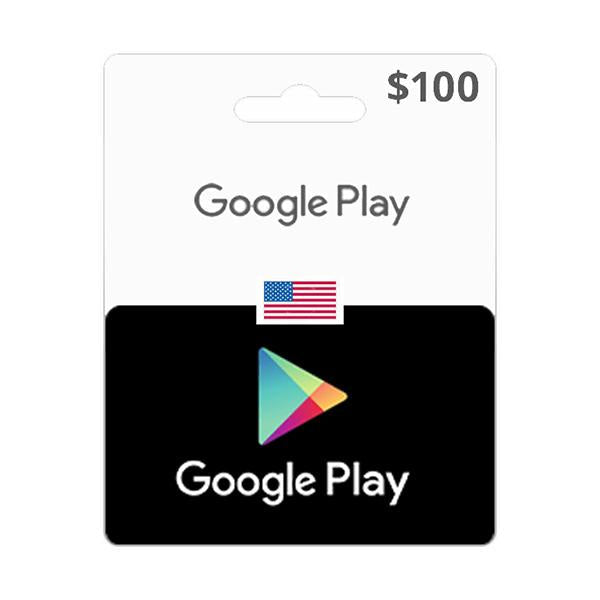 Google Google Play Gift Cards USA Google Play Gift Code 100 USD