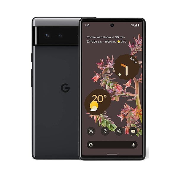 Google Mobile Phone Stormy Black / Brand New / 1 Year Google Pixel 6, 8GB/256GB, 6.4″ AMOLED, 90Hz, HDR10+ Display, Octa core, Dual Rear Cam 50MP + 12MP, Selfie Cam 8MP