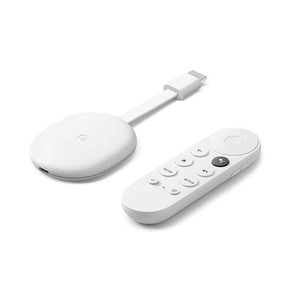 Google Streaming Media Players Snow / Brand New / 1 Year Chromecast with Google TV, Wirelessly Stream & Mirror Content 4K UHD / 60 Hz Output HDR10, HDR10+, Dolby Vision Support Dual-Band Wi-Fi 5 Connectivity, 2020