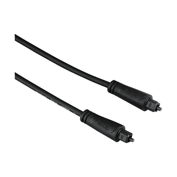 HAMA Cables Black / Brand New / 1 Year HAMA 122251 Audio Optical Fibre Cable, ODT plug (Toslink), 1.5 m