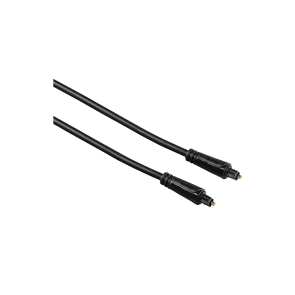 HAMA Cables Black / Brand New HAMA 122258 Audio Optical Fibre Cable, ODT plug (Toslink), 5 m