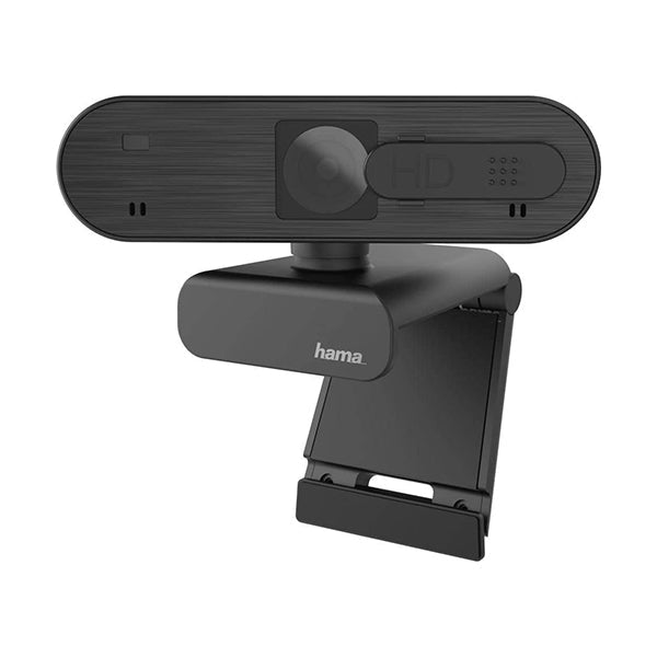 HAMA Webcams Black / Brand New / 1 Year Hama Webcam C-600 Pro | FHD 1080p 30fps, Skype, Youtube, Stereo Microphone, Plug n Play, Spy Protect, Autofocus