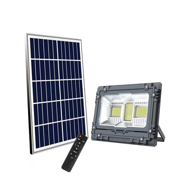 HAY-POWER Power & Electrical Supplies Grey / Brand New Solar LED Flood Light With Remote Control MJ-AW200