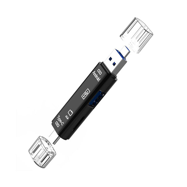 Hay-Tech Electronics Accessories Black / Brand New Hay-tech Card Reader Type-C/ USB/ Micro-USB D-188