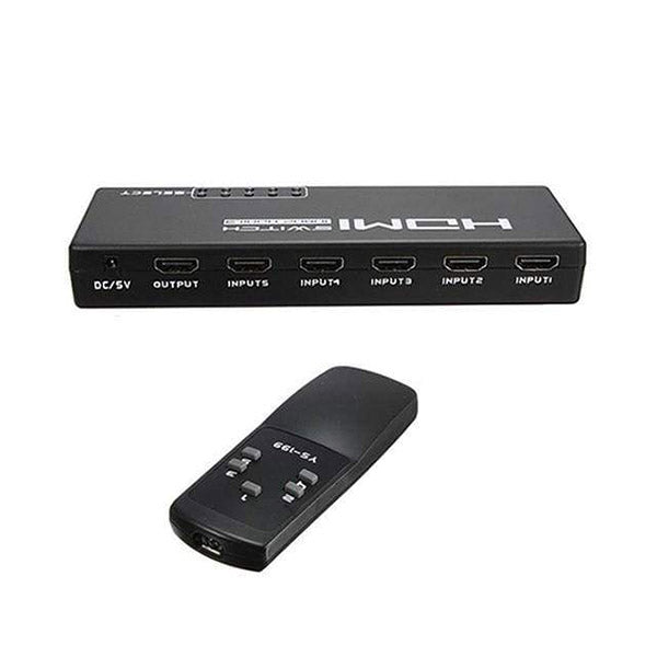 Hay-Tech KVM Switches Black / Brand New Hay-tech HDMI SWITCH HDSW2 1×5 With Power