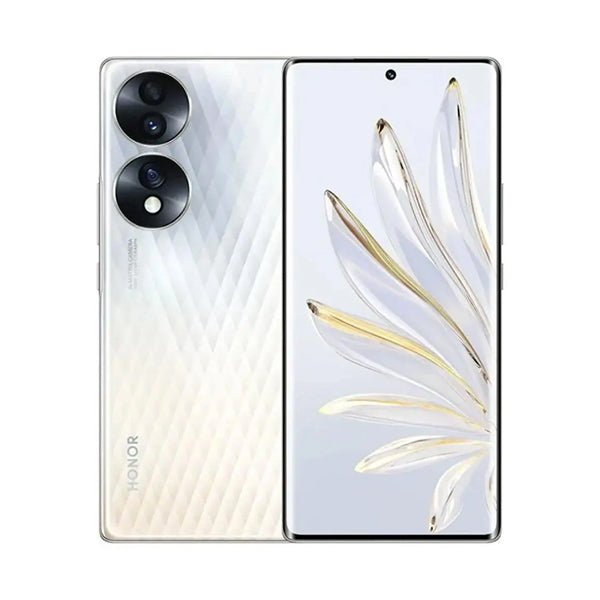 Honor Mobile Phone Crystal Silver Honor 70, 8GB/256GB +2GB Extended RAM, 6.7" Oled 1B colors 120Hz, Qualcomm SM7325-AE Snapdragon 778G+5G(6nm), Triple Rear Cam 54MP + 50MP + 2MP, Single Selfie Cam 32MP
