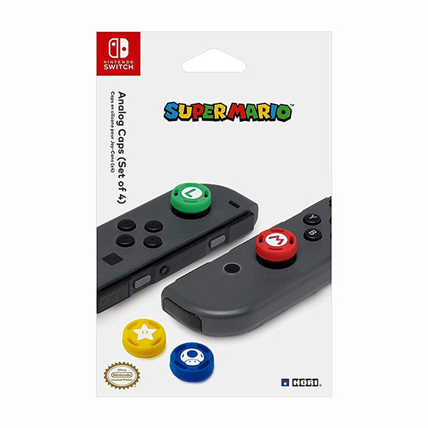 Hori Grips & Sleeves Brand New Hori Analog Caps - Super Mario Edition for Nintendo Switch
