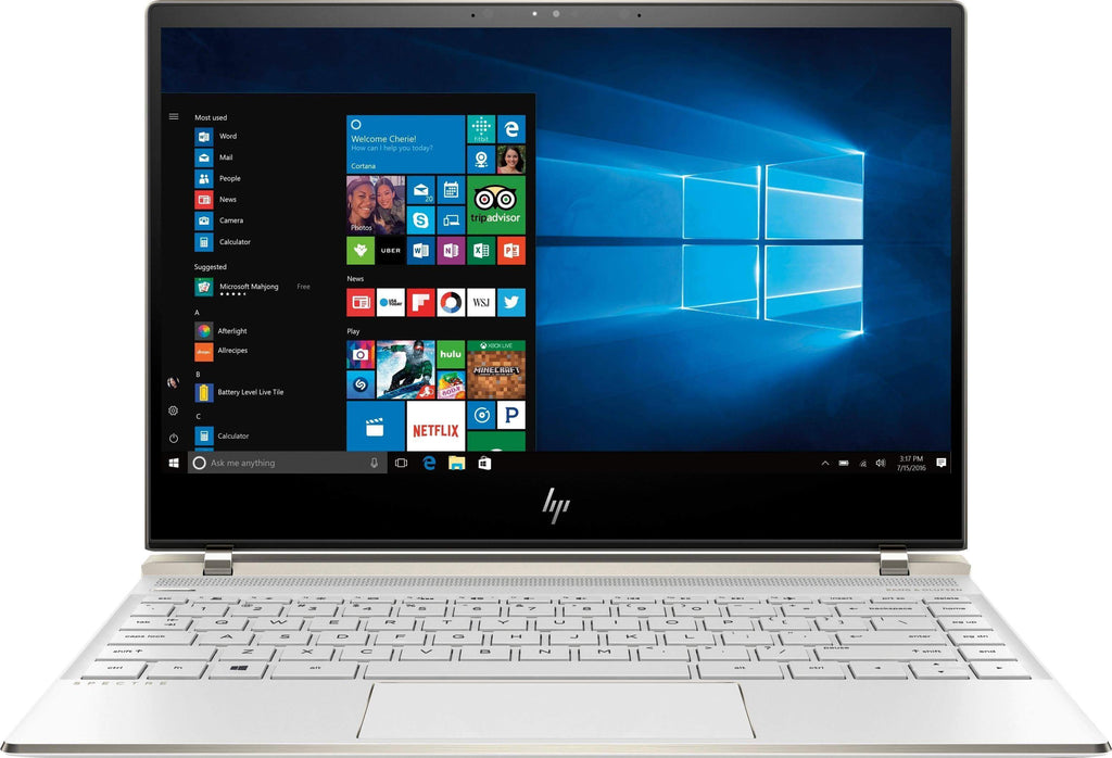 HP Spectre 13-af000 Laptop 13.3" HD Touch Screen-Intel i7 8550U 1.8GHz-16GB Ram-512GB NVMe-Intel UHD Graphics 620-Win 10