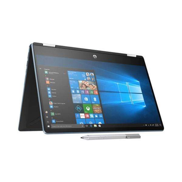 HP Laptops HP Pavilion 14-DH0005NE X360 Convertible Laptop, 14" FHD IPS Touch Screen, Intel Core i3 8th Gen, 4GB RAM, 1TB HDD + 256GB SSD, Active Pen, Shared VGA, Win10