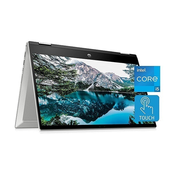 HP Laptops Silver / Brand New / 1 Year HP Pavilion Laptop 14-DW1010, 14'' FHD X360 Convertible Touch Screen, Intel Core i5-1135G7, 8GB RAM, 256GB NVMe, Windows 11