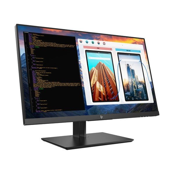 HP Monitors Black / Brand New / 1 Year HP 2TB68A4R#ABA 27" 4K UHD DISPLAY| Pivot Rotation | Four-Sided Micro Edge | 1 HDMI | 3 USB | 1 USB-C | 1 Display port