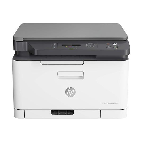 HP Printers, Copiers & Fax Machines White / Brand New / 1 Year HP Color Laser 178nw Wireless All in One Laser Printer with Mobile Printing & Built-in Ethernet, Works with Alexa, 4ZB96A