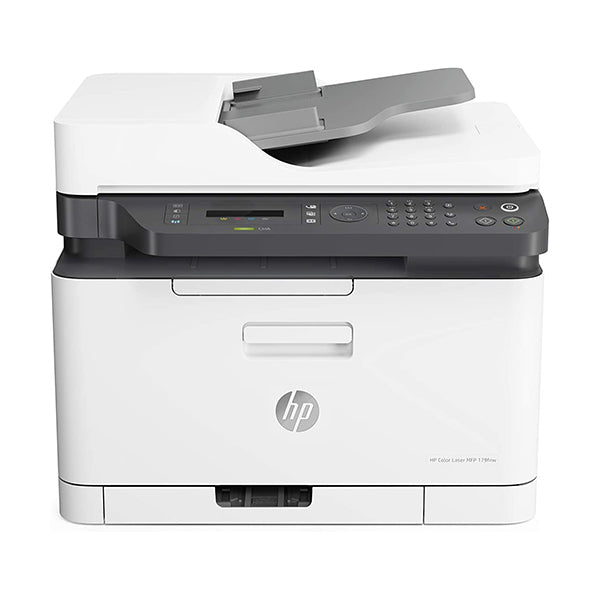 HP Printers, Copiers & Fax Machines White / Brand New / 1 Year HP Color Laser 179fnw Wireless All in One Laser Printer with Mobile Printing & Built-in Ethernet, Works with Alexa, 4ZB97A