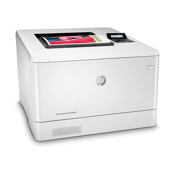 HP Printers, Copiers & Fax Machines White / Brand New / 1 Year HP Color LaserJet Pro M454dn Printer, Double-Sided Printing & Built-in Ethernet, W1Y44A