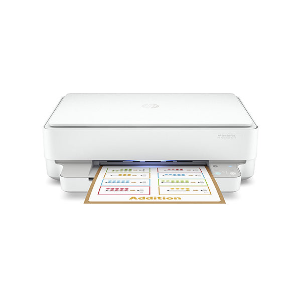 HP Printers, Copiers & Fax Machines White / Brand New / 1 Year HP DeskJet Plus D6075 3-in-1 Wireless Color Inkjet Printer, 5SE22C