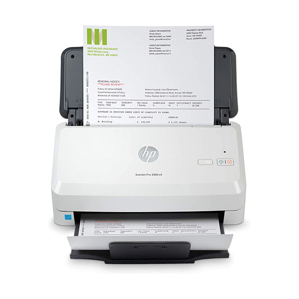 HP Printers, Copiers & Fax Machines White / Brand New / 1 Year HP ScanJet Pro 3000 s4 Sheet-Feed Scanner, 6FW07A