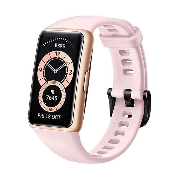 Huawei Smartwatch, Smart Band & Activity Trackers Sakura Pink HUAWEI Band 6, All-day SpO2 Monitoring, 1.47" FullView Display, 2-Week Battery Life, Fast Charging, Heart Rate Monitoring, Sleep Tracking, 96 Workout Modes, Message Reminder
