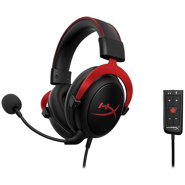 HyperX Headsets HyperX Cloud II Gaming Headset-7.1 Surround Sound-Multi Platform Headset - Works with PC, PS4, PS4 PRO, Xbox One, Xbox One S