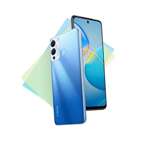 Infinix Mobile Phone Blue / Brand New / 1 Year Infinix Hot 12 Play, 4GB/64GB + 3GB Extended RAM, 6.82" 90Hz IPS LCD Display, Octa core CPU, Dual Rear Cam 13MP + 2MP, Selfie Cam 8MP, Fingerprint + Free Jelly Case + Protective Film