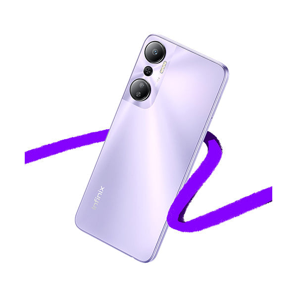 Infinix Mobile Phone Fantasy Purple / Brand New / 1 Year Infinix Hot 20 6GB/128GB + 5GB Extended RAM (11GB)