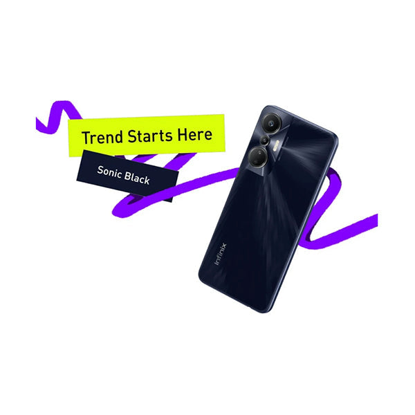 Infinix Mobile Phone Brand New / 1 Year / Sonic Black Infinix Hot 20s 8GB/128GB +5GB Extended RAM (13GB)