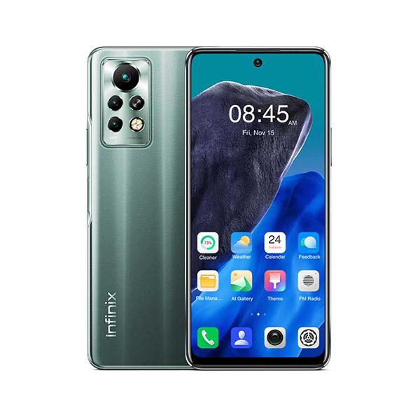 Infinix Mobile Phone Haze Green Infinix Note 11 Pro, 8GB/128GB, 6.95 Inch IPS LCD 120Hz Display, Octa core CPU, Triple Rear Cam 64MP + 13MP + 2MP, Selfie Cam 16MP, Fingerprint (side-mounted) + Free Jelly Case + Protective Film