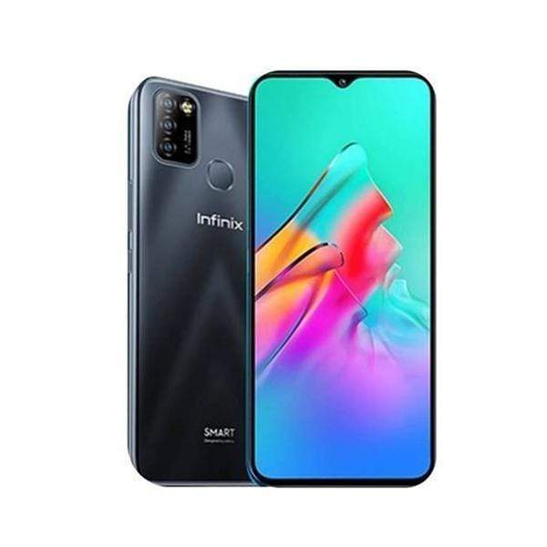 Infinix Mobile Phone Black Infinix Smart 5, 3GB/64GB, 6.6 Inch IPS LCD Screen, Quad core CPU, Dual Rear Cam 8MP + 2MP, Selfie Cam 8MP, Fingerprint (rear-mounted) + Free Jelly Case + Protective Film