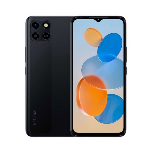 Infinix Mobile Phone Force Black / Brand New / 1 Year Infinix Smart 6 HD, 2GB/32GB, 6.6" IPS LCD Display, Octa-core CPU, Dual Rear Cam 8MP, Selfie Cam 5MP + Free Jelly Case + Protective Film