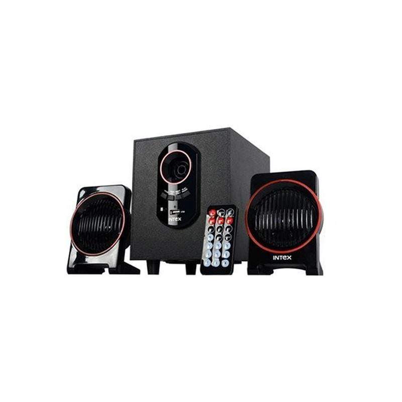 Intex IT-1600U 2.1 Channel multimedia speaker compatible with USB AUX audio input compatible with DVD-PC-LCD TV