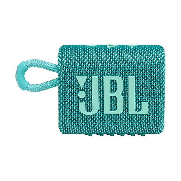 JBL Portable Speakers & Audio Docks Teal / Brand New / 1 Year JBL Go 3: Portable Speaker with Bluetooth, Built-in Battery, Waterproof and Dustproof