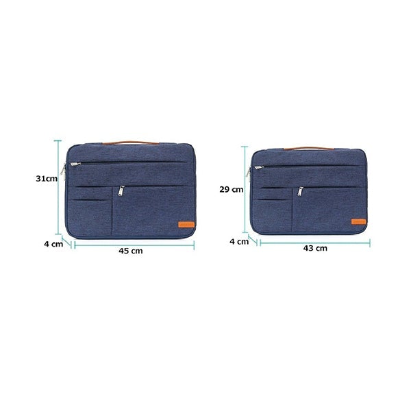 Kingslong Handbags, Wallets & Cases Blue / Brand New Kingslong 15.6" Slim Case with 2 Outside Compartments Color Blue - KLM181007