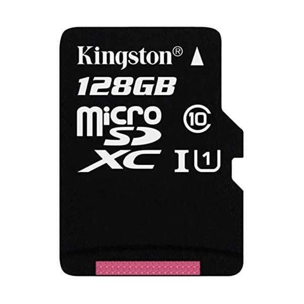 Kingston Digital 128GB microSDXC Class 10 UHS-I 45MB/s Read Card with SD Adapter (SDC10G2/128GB)