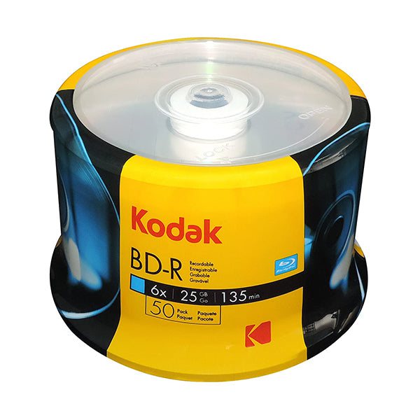 Kodak Backup Devices & Media Brand New Kodak, BD-R 6 x 25 GB , Pack of 50-Discs
